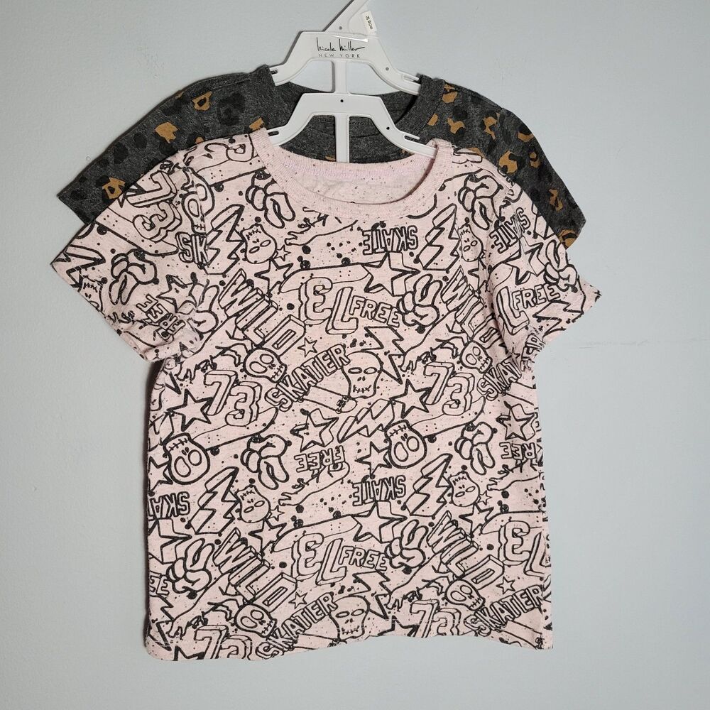 Epic Threads Girl's T-shirts Lot of 2 Pink & Gray Size 4T